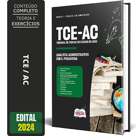 Apostila TCE AC 2024 - Analista Administrativo – Área: Pedagogia (Cargo 5)
