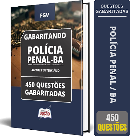 Caderno Polícia Penal BA 2024 - Agente Penitenciário