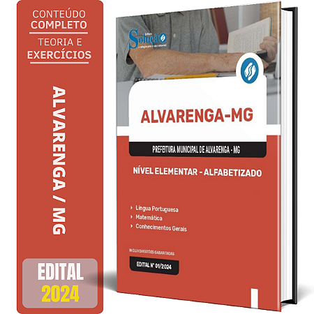 Apostila Prefeitura de Alvarenga MG 2024 - Nível Elementar - Alfabetizado