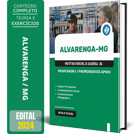 Apostila Prefeitura de Alvarenga MG 2024 - Professor I e Professor de Apoio