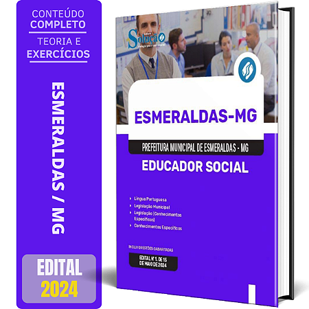 Apostila Prefeitura de Esmeraldas MG 2024 - Educador Social