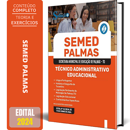 Apostila SEMED Palmas TO 2024 - Técnico Administrativo Educacional