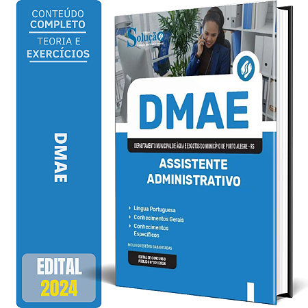 Apostila DMAE Porto Alegre RS 2024 - Assistente Administrativo