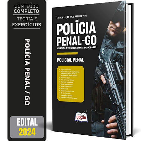 Apostila Polícia Penal GO 2024 - Policial Penal de Goiás - PP GO