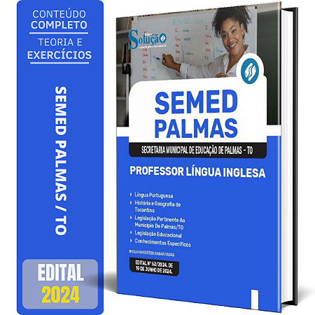 Apostila SEMED Palmas TO 2024 - Professor Língua Inglesa