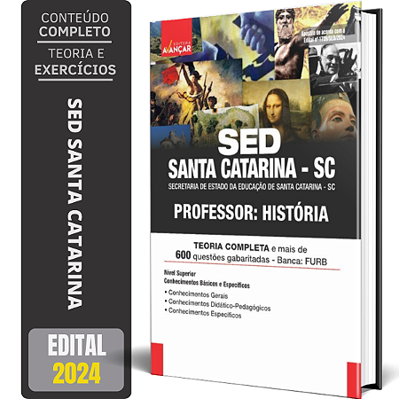 Apostila Apostila Sed Santa Catarina Sc 2024 - Professor História