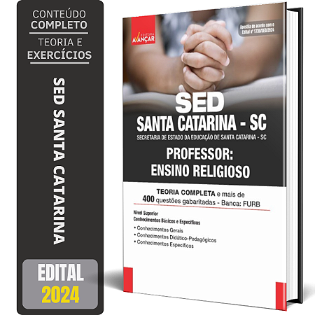 Apostila Sed Santa Catarina Sc 2024 - Professor Ensino Religioso