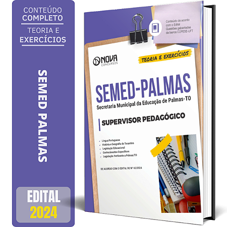 Apostila SEMED Palmas TO 2024 - Supervisor Pedagógico
