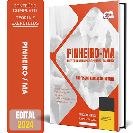 Apostila Prefeitura de Pinheiro MA 2024 - Professor Educação Infantil
