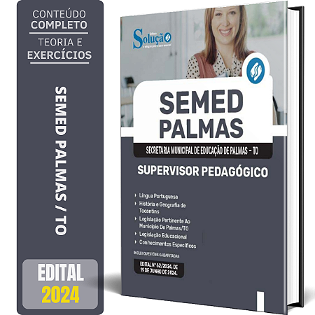 Apostila SEMED Palmas TO 2024 - Supervisor Pedagógico