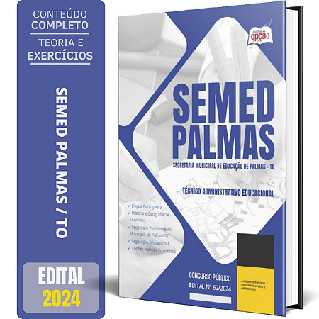 Apostila SEMED Palmas TO 2024 - Técnico Administrativo Educacional