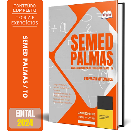 Apostila SEMED Palmas TO 2024 - Professor Matemática