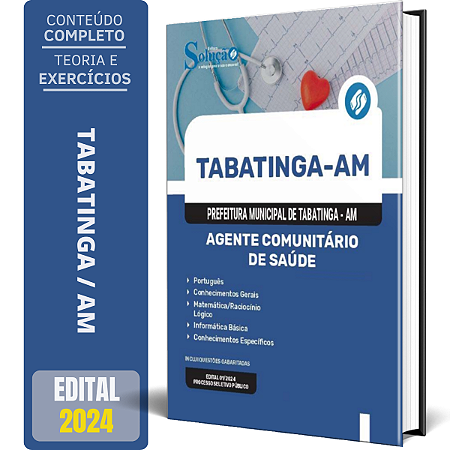 Apostila Prefeitura de Tabatinga AM 2024 - Agente Comunitário de Saúde