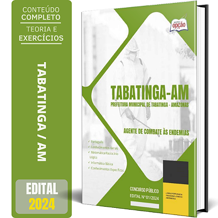 Apostila Prefeitura de Tabatinga AM 2024 - Agente de Combate às Endemias