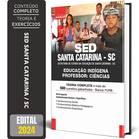Apostila Sed Santa Catarina Sc 2024 - Educação Indígena - Professor Ciências