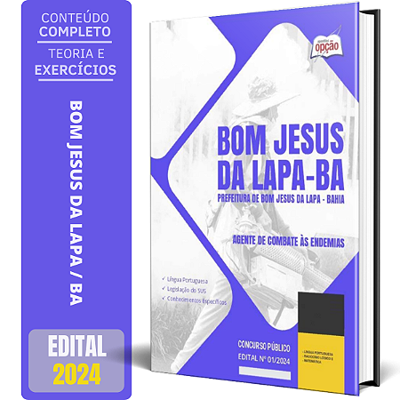 Apostila Prefeitura de Bom Jesus da Lapa BA 2024 - Agente de Combate às Endemias