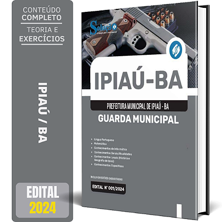 Apostila Prefeitura de Ipiaú BA 2024 - Guarda Municipal