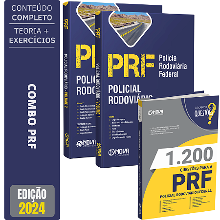 KIT Apostila PRF - Polícia Rodoviária Federal + Livro 1200 Questões