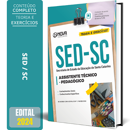 Apostila SED SC 2024 - Assistente Técnico-Pedagógico