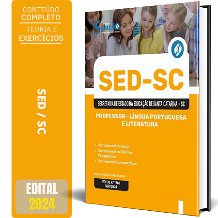 Apostila SED SC 2024 - Professor - Língua Portuguesa e Literatura