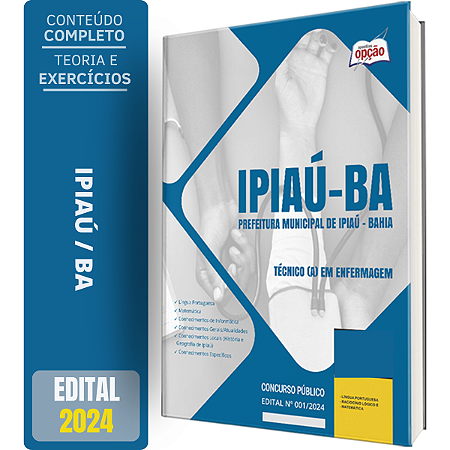 Apostila Prefeitura de Ipiaú BA 2024 - Técnico(a) em Enfermagem