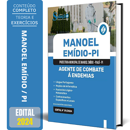 Apostila Prefeitura de Manoel Emídio PI 2024 - Agente de Combate a Endemias