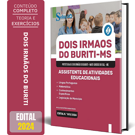 Apostila Prefeitura de Dois Irmãos do Buriti MS 2024 - Assistente de Atividades Educacionais