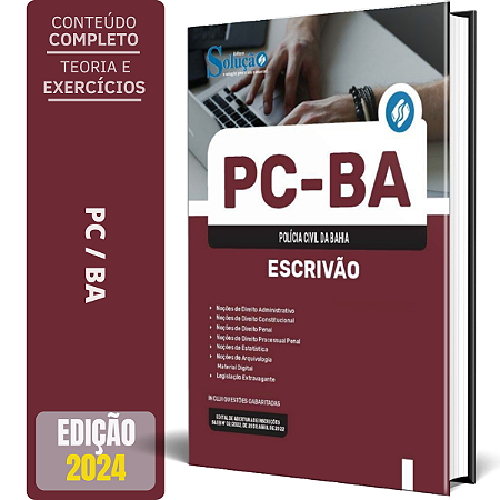 Apostila Concurso PC BA 2024 - Escrivão