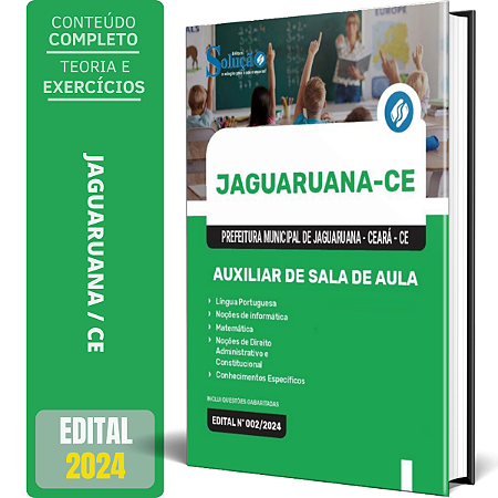 Apostila Prefeitura de Jaguaruana CE 2024 - Auxiliar de Sala de Aula