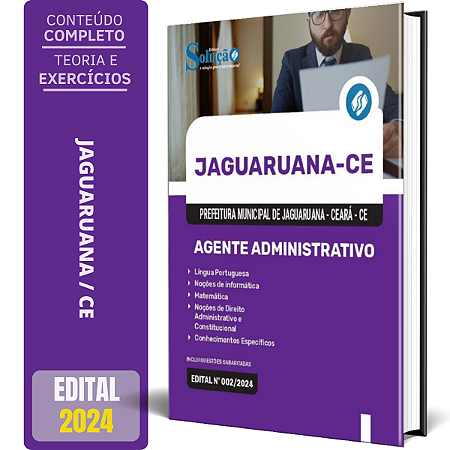 Apostila Prefeitura de Jaguaruana CE 2024 - Agente Administrativo
