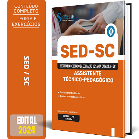 Apostila SED SC 2024 - Professor - Assistente Técnico-Pedagógico