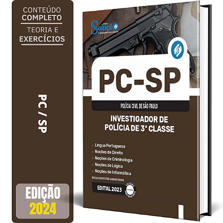 Apostila PC SP 2024 - Investigador de Polícia de 3ª Classe