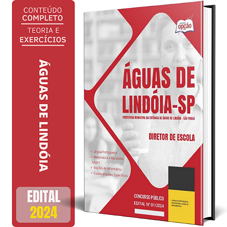Apostila Prefeitura da Estância de Águas De Lindóia SP 2024 - Diretor de Escola