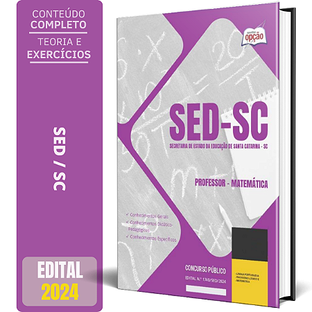 Apostila SED SC 2024 - Professor - Matemática