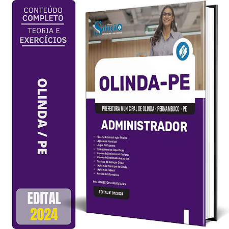 Apostila Prefeitura de Olinda PE 2024 - Administrador