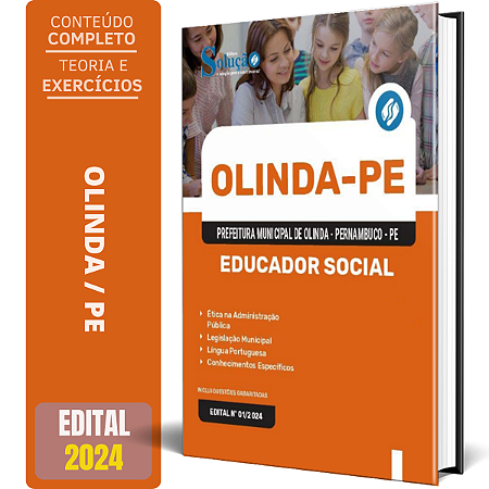 Apostila Prefeitura de Olinda PE 2024 - Educador Social