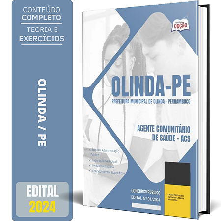Apostila Prefeitura de Olinda PE 2024 - Agente Comunitário de Saúde - ACS