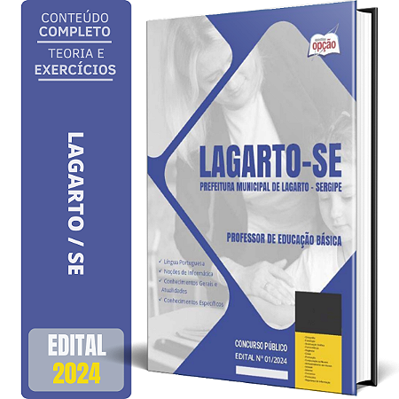 Apostila Prefeitura de Lagarto SE 2024 - Professor de Educação Básica
