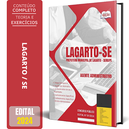 Apostila Prefeitura de Lagarto SE 2024 - Agente Administrativo
