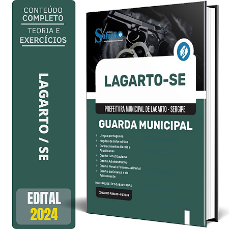 Apostila Prefeitura de Lagarto SE 2024 - Guarda Municipal
