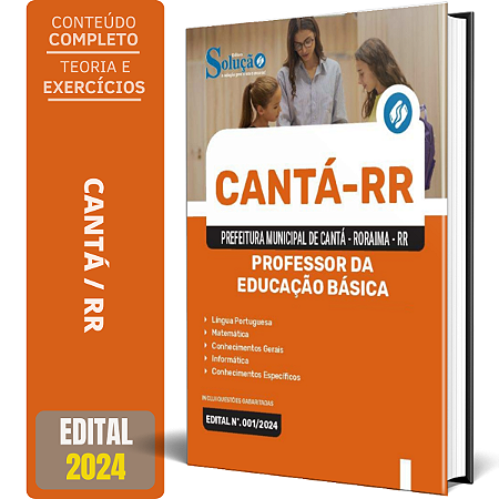 Apostila Prefeitura de Cantá RR 2024 - Professor da Educação Básica