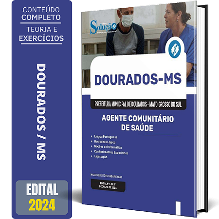 Apostila Prefeitura de Dourados MS 2024 - Agente Comunitário de Saúde
