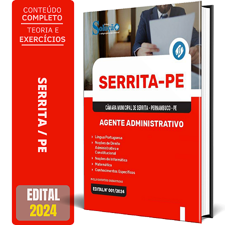 Apostila Câmara de Serrita PE 2024 - Agente Administrativo