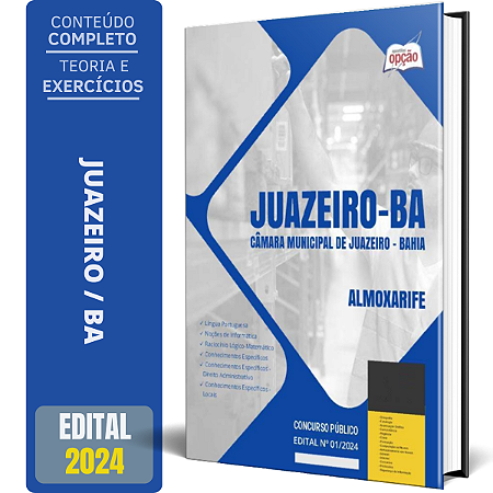 Apostila Câmara de Juazeiro BA 2024 - Almoxarife