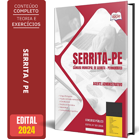 Apostila Câmara de Serrita PE 2024 - Agente Administrativo