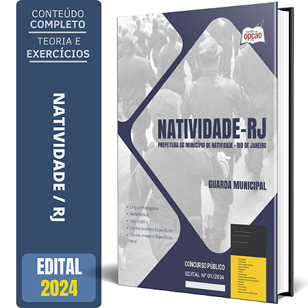Apostila Prefeitura de Natividade RJ 2024 - Guarda Municipal