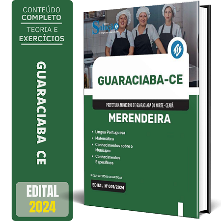 Apostila Prefeitura de Guaraciaba do Norte CE 2024 - Merendeira