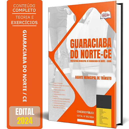 Apostila Prefeitura de Guaraciaba do Norte CE 2024 - Agente Municipal de Trânsito