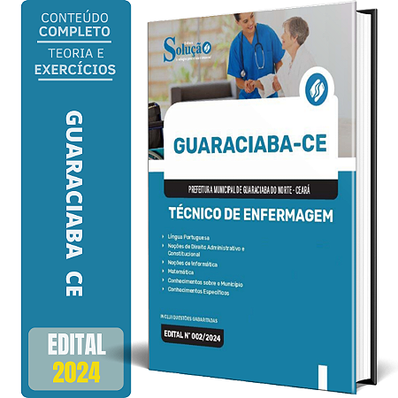 Apostila Prefeitura de Guaraciaba do Norte CE 2024 - Técnico de Enfermagem