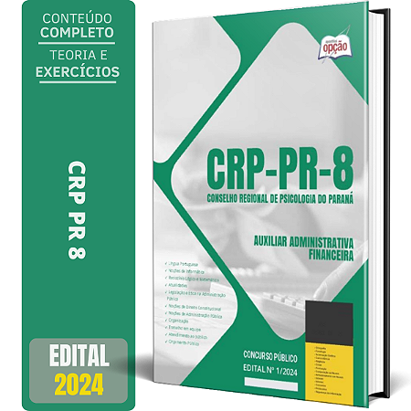 Apostila CRP PR 2024 - Auxiliar Administrativa/Financeira